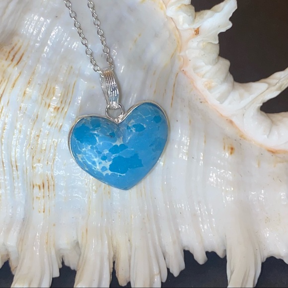 SALE ⭐️ Amazonite heart Pendant - Picture 4 of 7